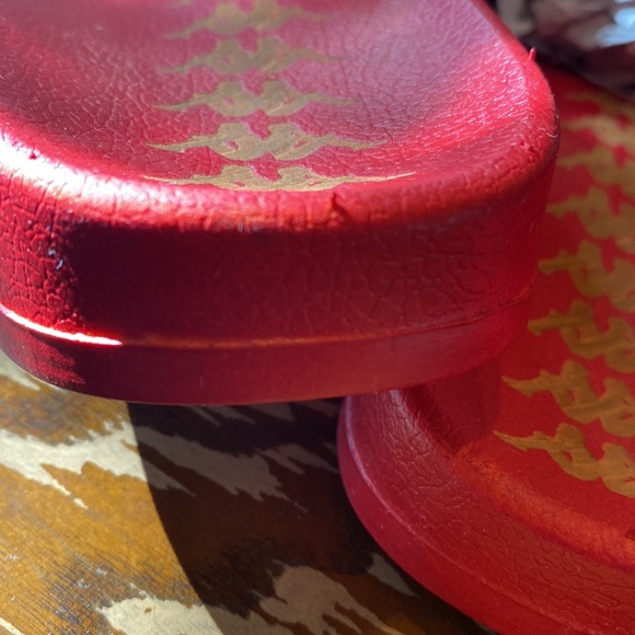 NWOB KAPPA SANDLE MINOR DIRT SPOT UNISEX Adam 2 red orange USA 9 BANDA ADAM - Picture 4 of 5